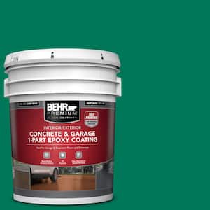 5 gal. #OSHA-2 OSHA SAFETY GREEN Self-Priming 1-Part Epoxy Satin Interior/Exterior Concrete and Garage Floor Paint