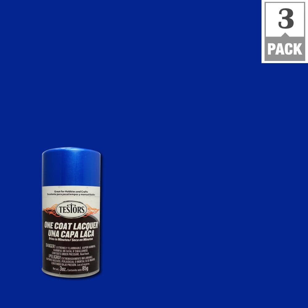 Testors Enamel Spray Paint - Transparent - Blue 3 oz.