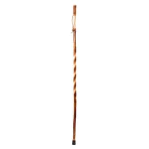58 in. Twisted Hickory Walking Stick