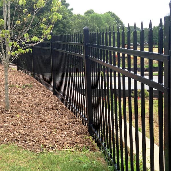ALEKO 8 ft. x 6 ft. 8-Panel Steel Fence Kit-Straight Top Style Each
