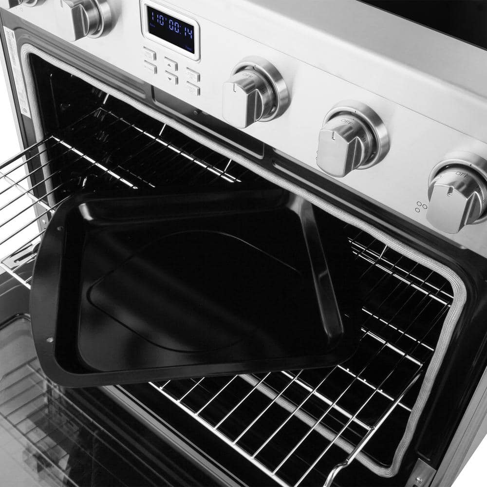 36" Stainless Steel Electric Convection Range with Ceramic Glass Cooktop