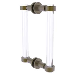 Clearview 8 in. Back to Back Shower Door Pull in Antique Brass