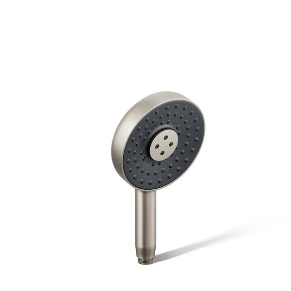 KOHLER Statement 3-Spray Patterns with 2.5 GPM 5.125 in. Wall Mount Handheld Shower Head in Vibrant Brushed Nickel