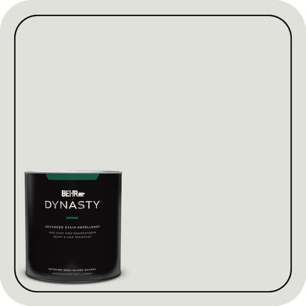 BEHR DYNASTY 1 qt. #GR-W06 Winds Breath Semi-Gloss Enamel Interior Stain-Blocking Paint & Primer