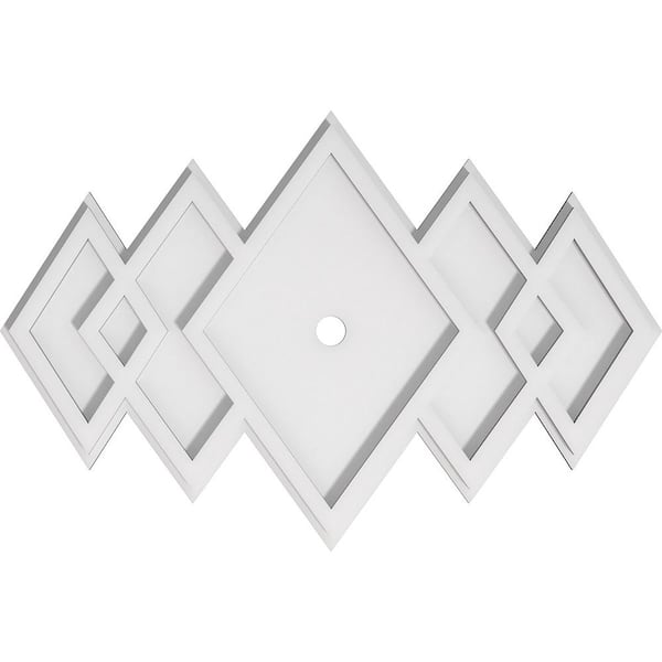 1 in. x 22 in. x 14.625 in PVC Medallion Moulding