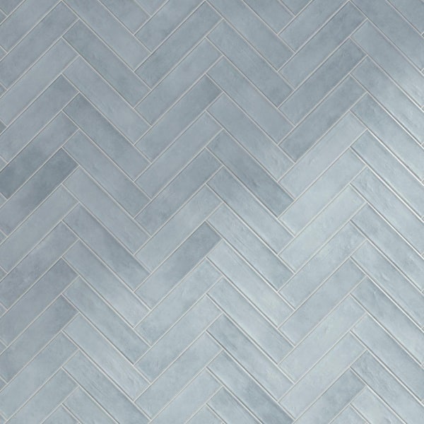 Tavira Aire Blue 2.95 in. X 11.81 in. Satin Ceramic Subway Wall Tile (6.35 sq. ft. /Case)