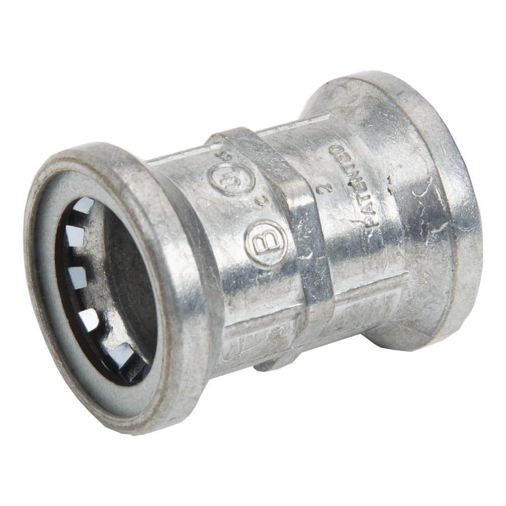 BRIDGEPORT 1/2 in. MightyBite Push On EMT Couplings (25Pack) 260MB
