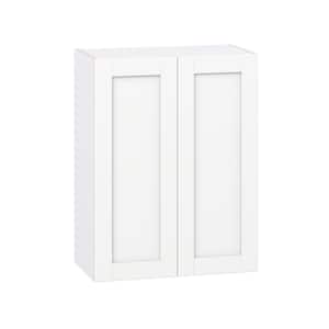 Milton 27 in. W x 14 in. D x 35 in. H Assembled Shaker Wall Kitchen Cabinet in Bright White