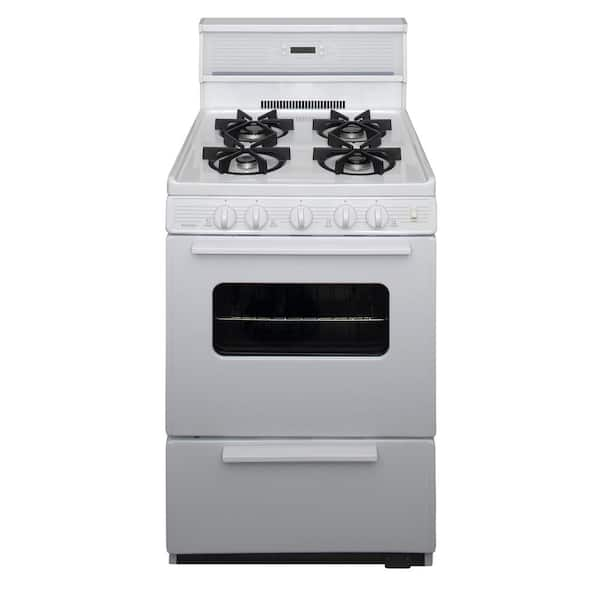 Unbranded 24 in. 2.97 cu. ft. Gas Range in White