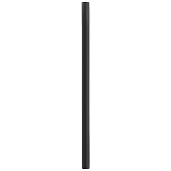 7 ft. Black Outdoor Direct Burial Aluminum Lamp Post fits Most Standard 3 in. Post Top Fixtures Includes Inlet Hole