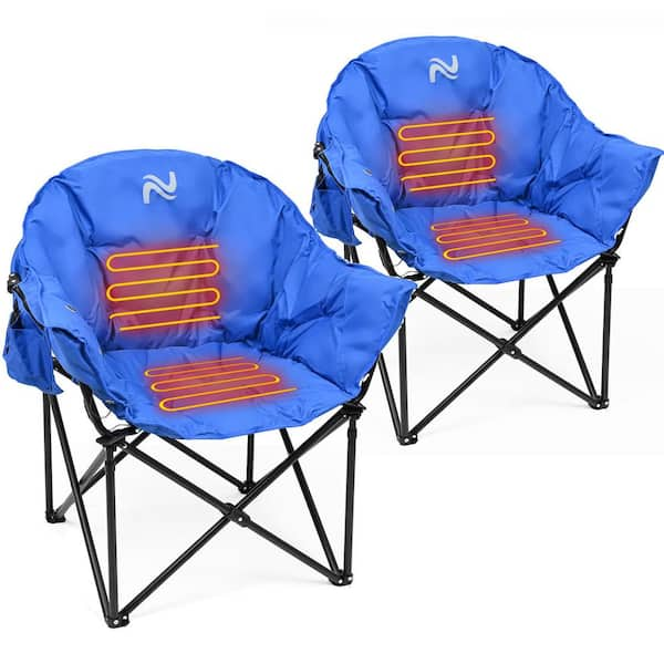 Camping moon chair with cup holder sale