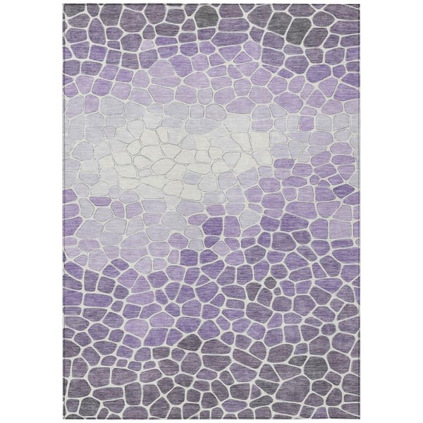 Addison Rugs Chantille Machine Washable Indoor/Outdoor Abstract ACN2190 Purple 5 ft. x 7 ft. 6 in. Area Rug