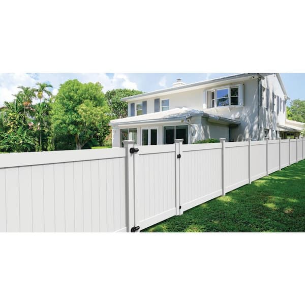 Linden 5 ft. W x 6 ft. H White Un-Assembled Vinyl Fence Gate