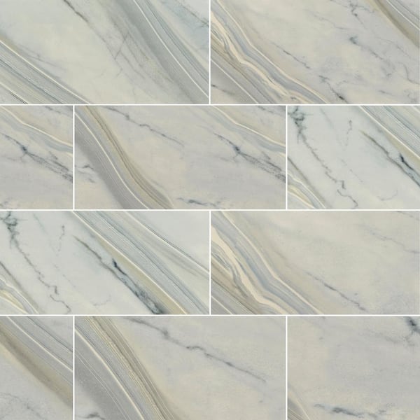 Pismo Dune Beige 16 in. x 32 in. Polished Porcelain Stone Look Floor and Wall Tile (383.4 sq. ft. /Pallet)