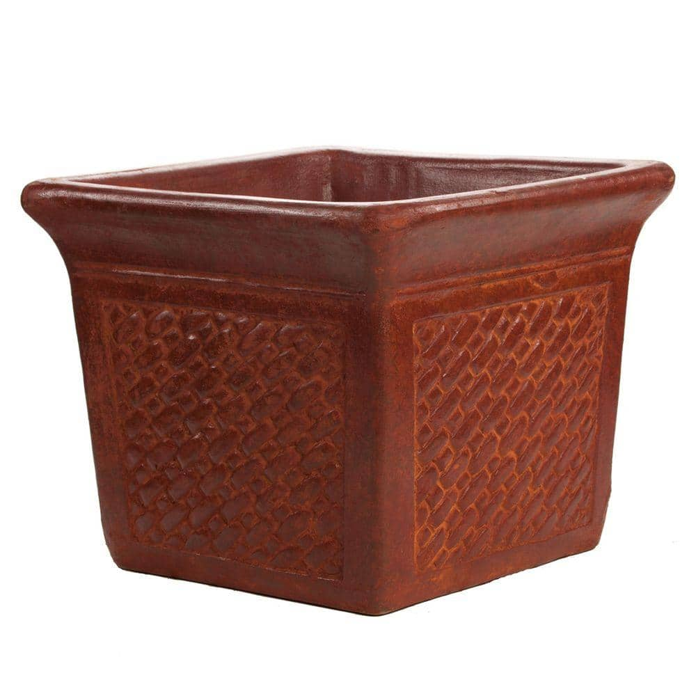 12 In Clay Medium Pot 0008 The Home Depot   Dark Terra Cotta Plant Pots 0008 64 1000 