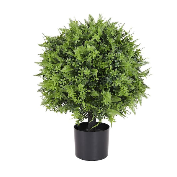 22 in. Tree Green Artificial Plant Trees Garden Statue for Party Living Room Decor Garden Home Indoor Table Decor