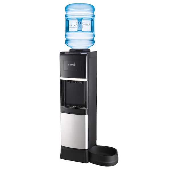 Primo Black Top-loading Cold and Hot Water Cooler in the Water
