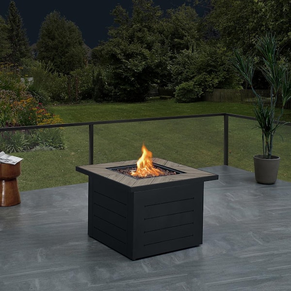 Ove Decors Pierce 35 In Outdoor Square, Home Depot Ceramic Fire Pit