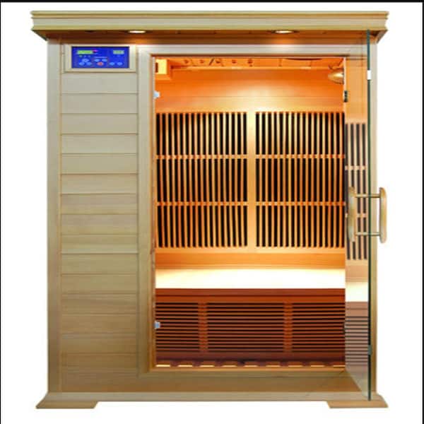 SUNRAY SAUNAS Barrett 1-Person Infrared Sauna with Carbon Heaters