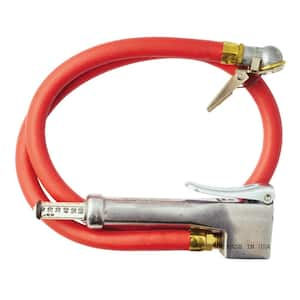 3 ft. Hose Whip with Bayonet Inflator Gauge