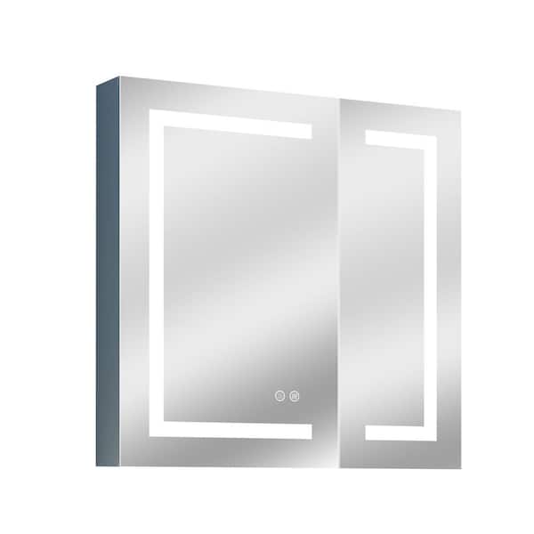 Edison 30 in. x 30 in. Rectangular Medicine Cabinet with Mirror