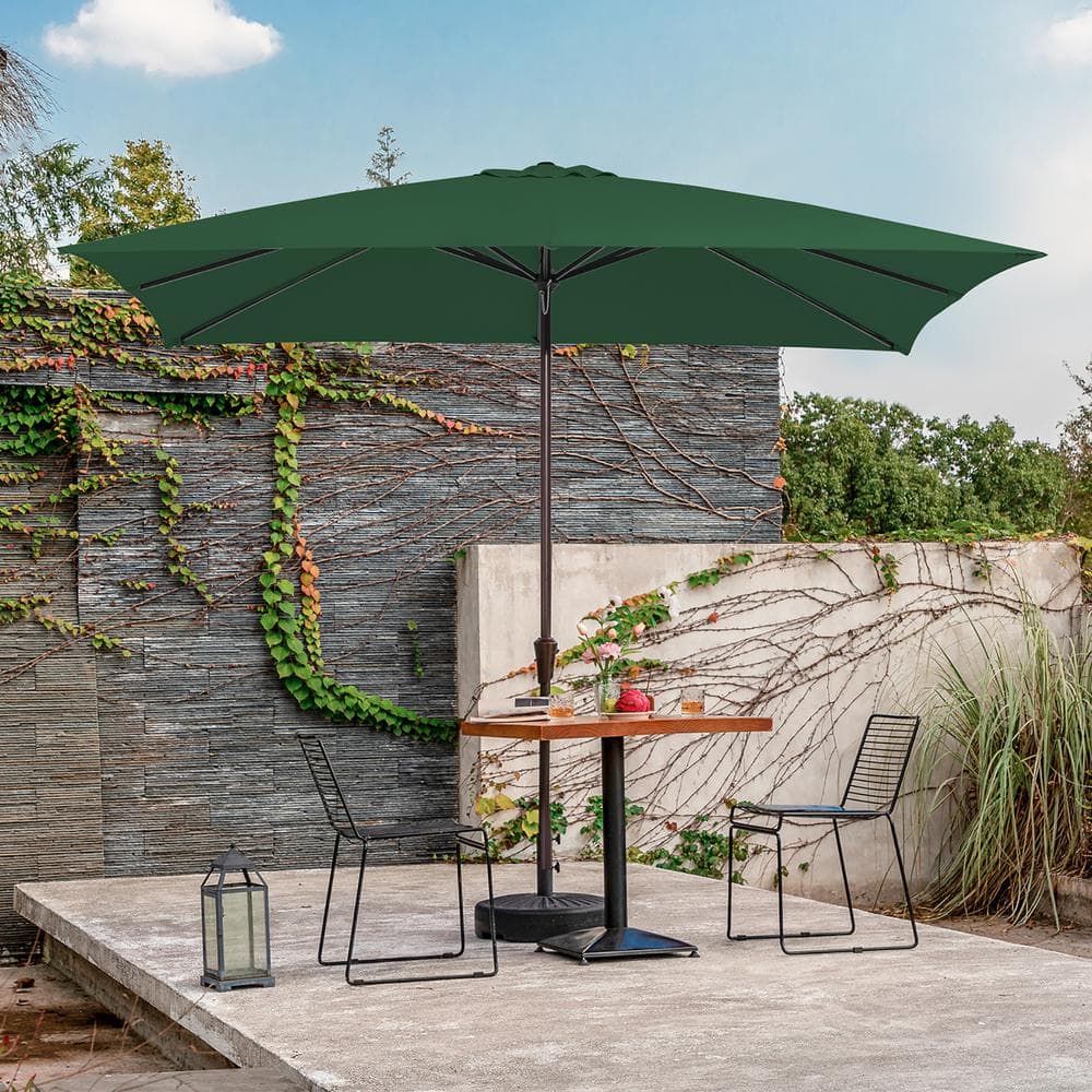 20ft patio umbrella MOJIA Hotel Furniture Parasol Cantilever Umbrella Outdoor Umbrellas Big  Size Garden LED Sun Shade 20FT square Quality Umbrella