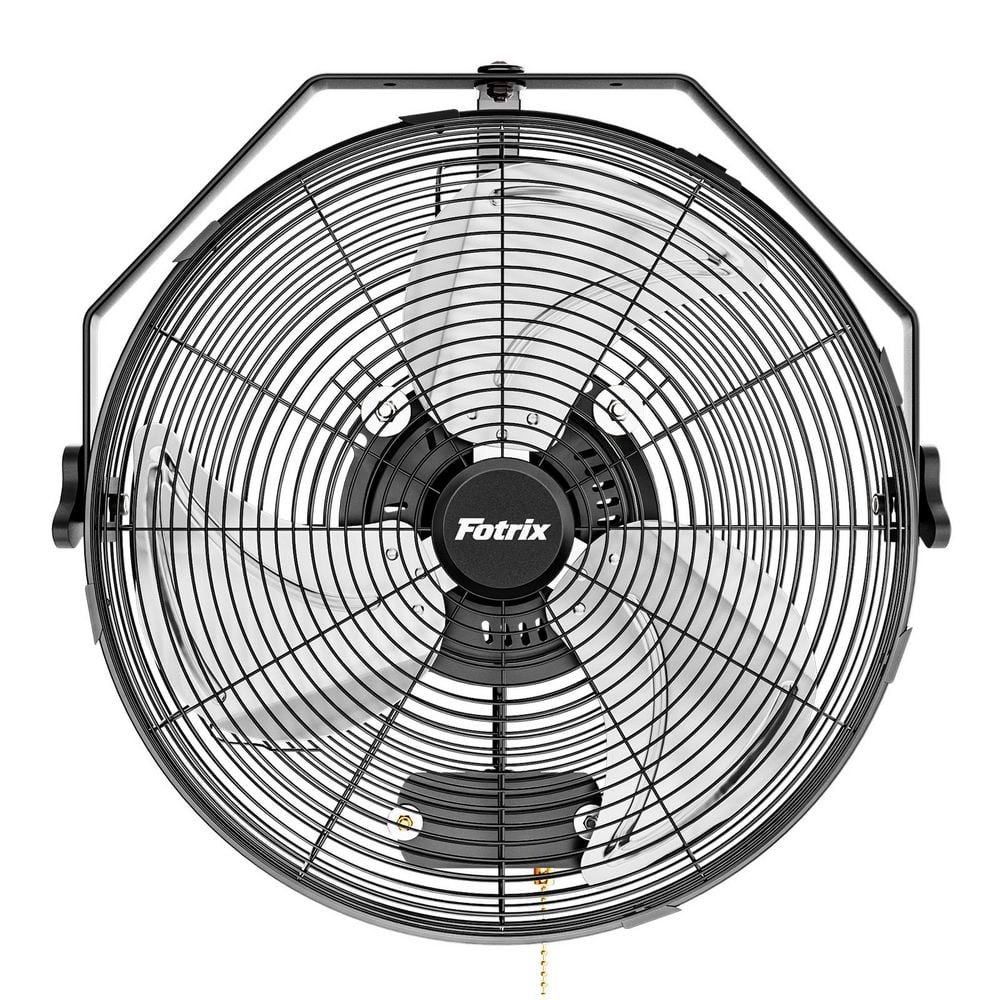 18 in. 4150 CFM 3-Speed, 360° Oscillating High Velocity Wall Mounted Fan with 6 ft Power Cord in Black, Waterproof price history on PriceWatchPro