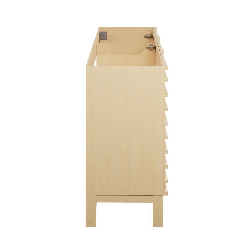 Cascade 48" Natural Oak Freestanding Bathroom Vanity Cabinet
