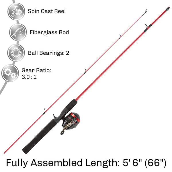 Zebco Medium Light Power Freshwater Fishing Rod & Reel Combos for sale