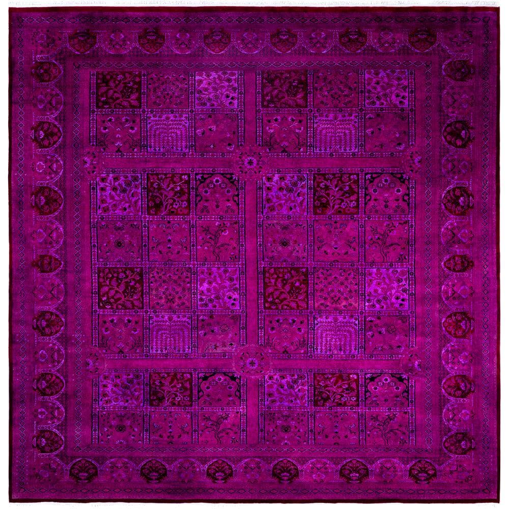 Fine Vibrance Purple 9 X 12 Hand-Knotted Wool Indoor Area Rug price history on PriceWatchPro