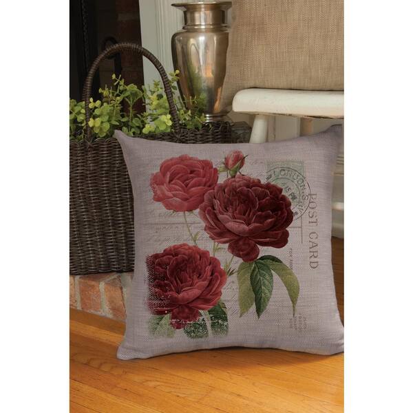 Heritage Lace Rosamund Gray Decorative Pillow