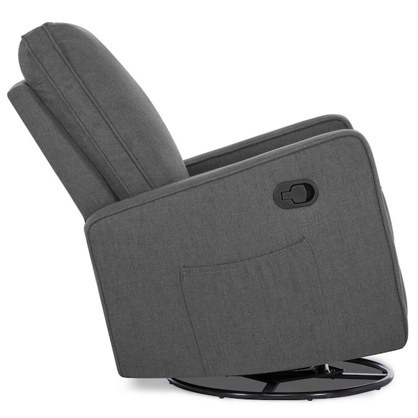 Jeff velvet swivel online glider recliner