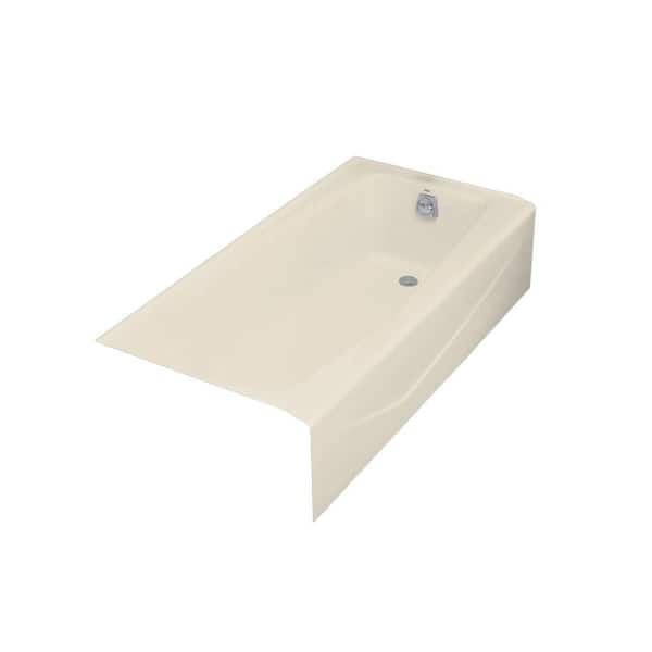 KOHLER Villager 60 in. x 30.25 in. Soaking Bathtub with Right
