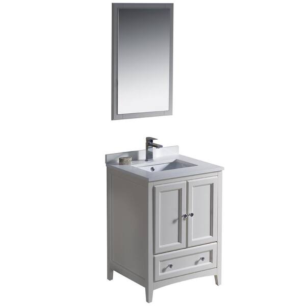Fresca Warwick 24 In Bathroom Vanity, Warwick Classic Oval Medicine Cabinet With Mirror