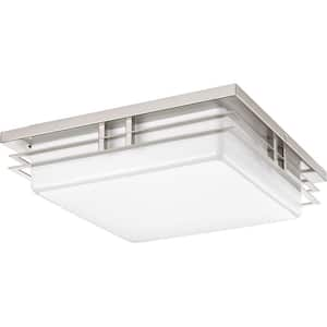 Helm Collection 1-Light 14" Modern LED Flush Mount for Bedrooms