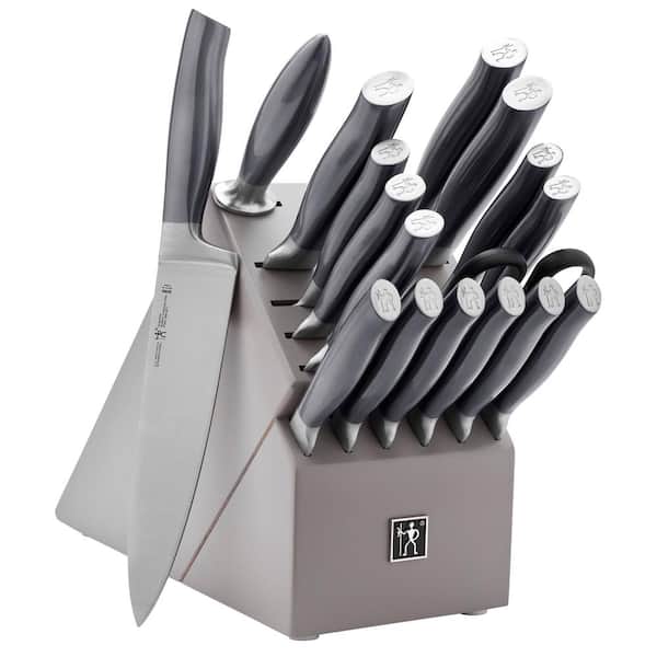 Graphite Stainless Steel 18-Piece Knife Block Set
