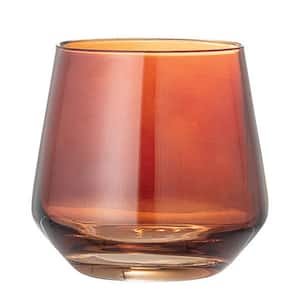 12 oz. Round Drinking Glass (Set of 4) in Brown