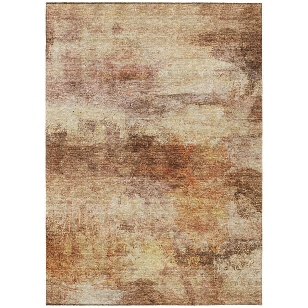 Chantille Machine Washable Indoor/Outdoor Abstract ACN2881 Paprika 3 ft. x 5 ft. Area Rug price history on PriceWatchPro