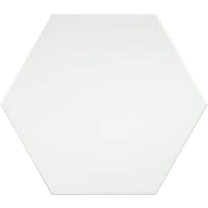 Rhythm White 11.22 in. x 12.95 in. Matte Stone Look Porcelain Floor and Wall Tile (10.752 sq. ft./Case)