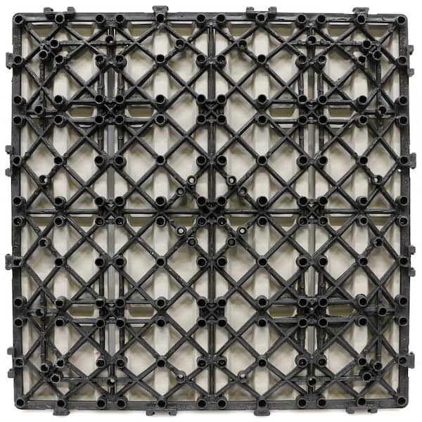 CREATIVE SURFACES 1 ft. x 1 ft. Composite Deck Tile in Star