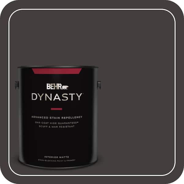 BEHR DYNASTY 1 gal. #MQ1-35 Off Broadway One-Coat Hide Matte Interior Stain-Blocking Paint & Primer
