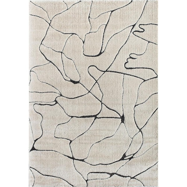 Cadence Marble Beige 6 ft. x 9 ft. Area Rug