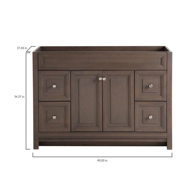 Brinkhill 36 in. W x 34 in. H x 22 in. D Bath Vanity Cabinet Only in Flagstone Brinkhill 36 in. W x 34 in. H x 22 in. D Bath Vanity Cabinet Only in Flagstone