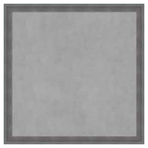 Dixie Grey Rustic 26 in. x 26 in. Framed Magnetic Board