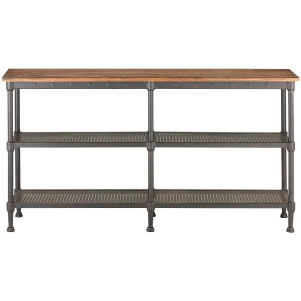 Home Decorators Collection Gentry Distressed Oak Console Table