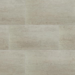 Metropolis Cloud 12 in. x 24 in. Matte Porcelain Concrete Look Floor and Wall Tile (14 sq. ft./Case)