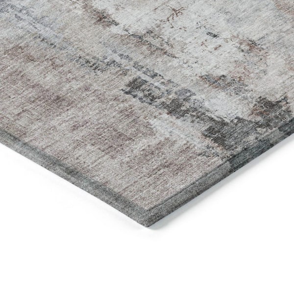 Chantille Machine Washable Indoor/Outdoor Abstract ACN2171 Taupe 1 ft. 8 in. x 2 ft. 6 in. Accent Rug