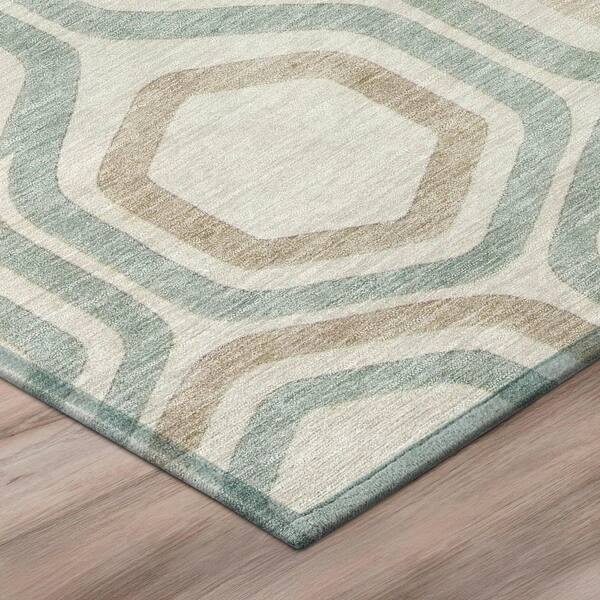 Chantille Machine Washable Indoor/Outdoor Abstract ACN2956 Cream 10 ft. x 14 ft. Area Rug
