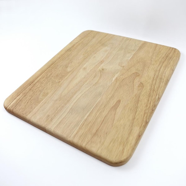 SINKOLOGY SinkSense Hanzo 0.75 in. Hevea Wood Cutting Board