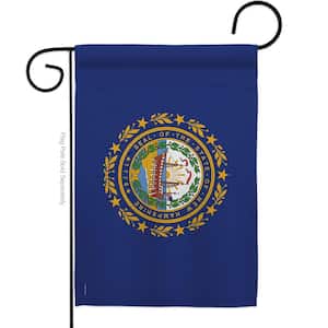 13 in X 18.5 New Hampshire States Garden Flag Double-Sided Regional Decorative Horizontal Flags